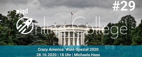 Crazy America: Wahl-Spezial 2020 | Michaela Haas | 28.10. | 18 Uhr